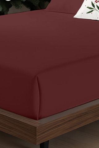 Parure de draps Muare - bordeaux