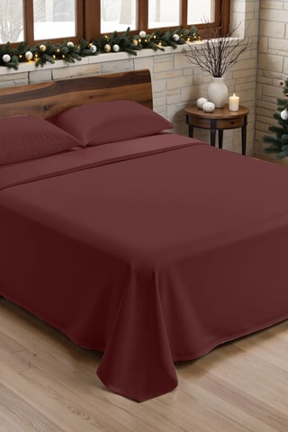 Parure de draps Muare - bordeaux