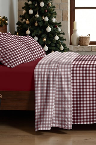 Parure de draps Xmas Vichy