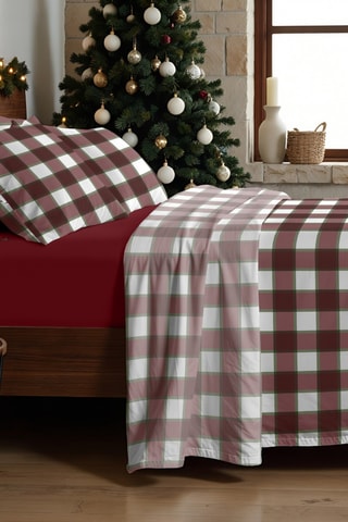 Parure de draps Xmas Vichy Grande