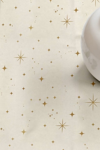 Nappe antitache Christmas cielo - Beige et doré