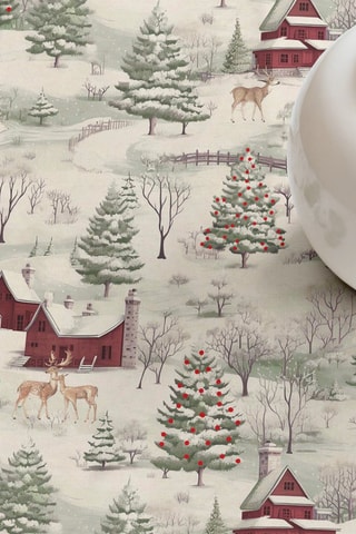 Nappe antitache rectangulaire Christmas Deer