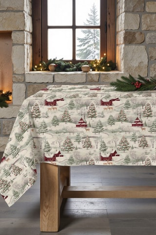 Nappe antitache rectangulaire Christmas Deer