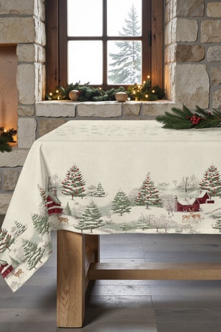 Nappe antitache rectangulaire Christmas Deer