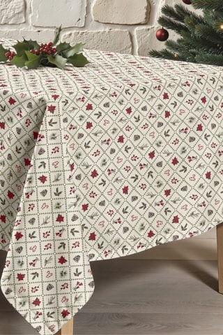 Nappe antitache rectangulaire Christmas flower 2
