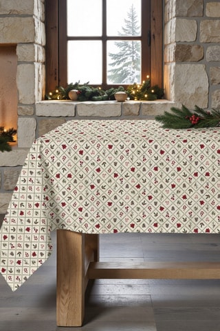 Nappe antitache rectangulaire Christmas flower 2