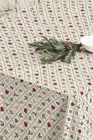 Nappe antitache rectangulaire Christmas flower 2
