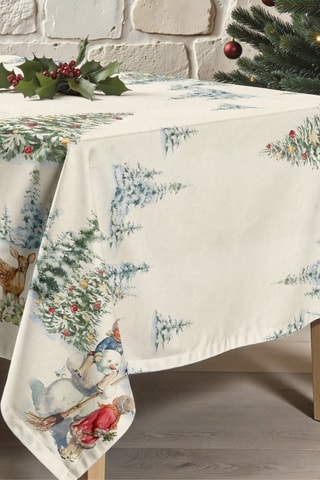 Nappe antitache rectangulaire Christmas Landscape
