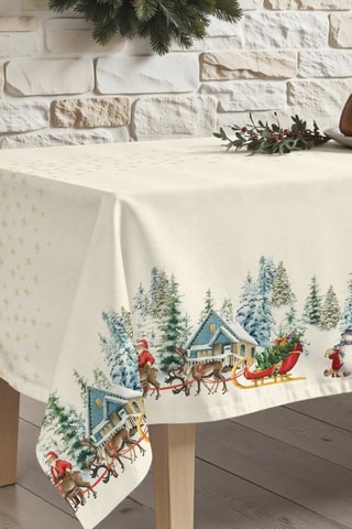 Nappe antitache rectangulaire Christmas landscape