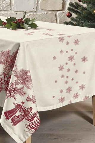 Nappe antitache rectangulaire Christmas toile