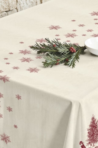 Nappe antitache rectangulaire Christmas toile