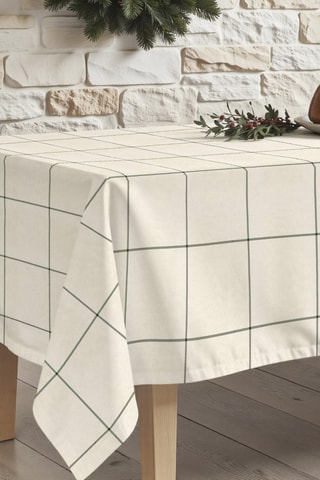 Nappe antitache rectangulaire Green windowpana - vert