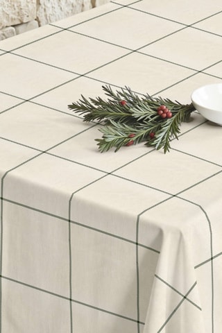 Nappe antitache rectangulaire Green windowpana - vert