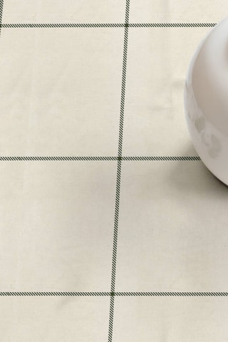Nappe antitache rectangulaire Green windowpana - vert