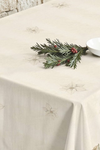 Nappe antitache rectangulaire Holiday Poinsettia