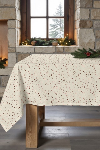 Nappe antitache - Beige et rouge