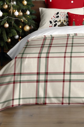   
Housse de couette Nordique Carreaux de Noël - Beige

