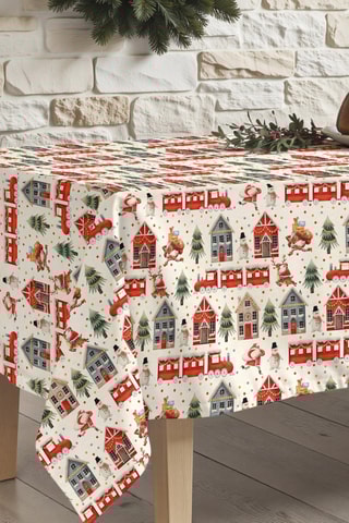 Nappe antitache - Blanc et rouge