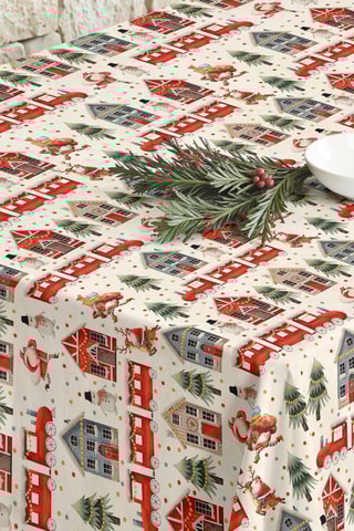 Nappe antitache - Blanc et rouge