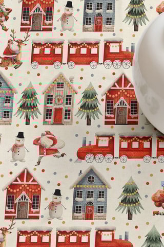 Nappe antitache - Blanc et rouge