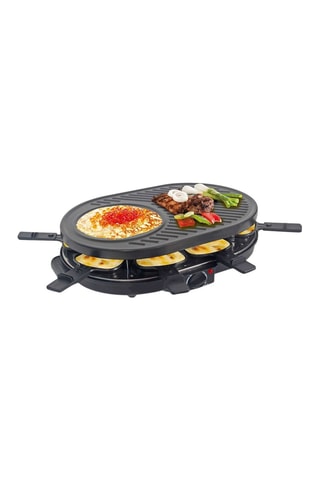 Appareil à raclette, gril et crêpière 8 personnes