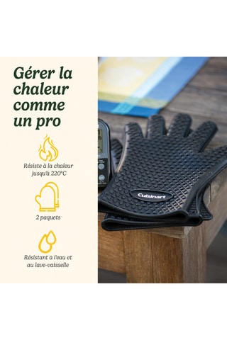 Siliconen Barbecuehandschoenen - Zwart