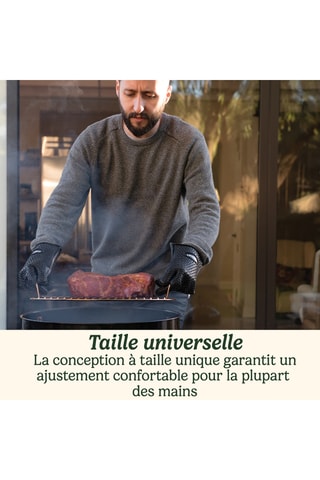 Siliconen Barbecuehandschoenen - Zwart
