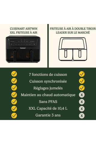 Airfryer XXL Dual-Zone - 10,4 l