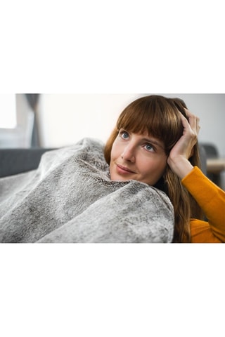 Couverture chauffante douce polaire XXL - 200 x 150 cm