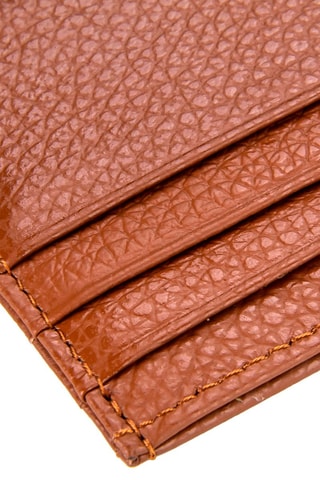 Porte-cartes en cuir - Monomen - Camel