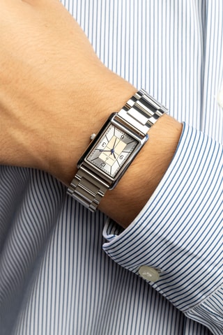 Montre à quartz en acier - Argenté - Frederic Graff