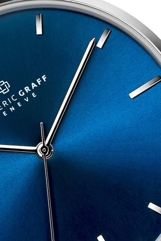 Montre à quartz en cuir - Noir et bleu marine