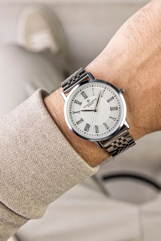 Montre à quartz en acier - Argenté - Frederic Graff