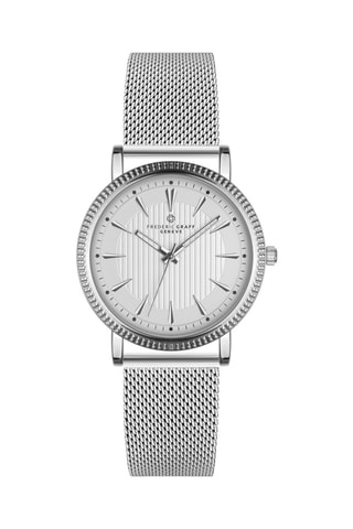 Montre à quartz en acier - Argenté - Frederic Graff