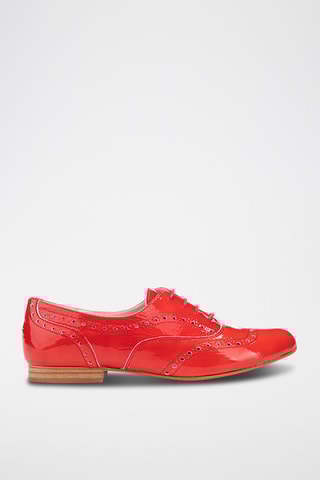 Derbys en cuir - Rouge
