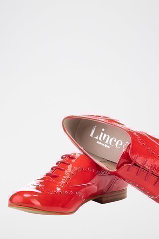 Derbys en cuir - Rouge