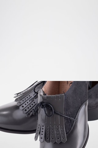 Derbys à talons en nubuck Florentic-Serraje - Gris