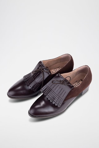 Derbys à talons en nubuck Florentic - Marron