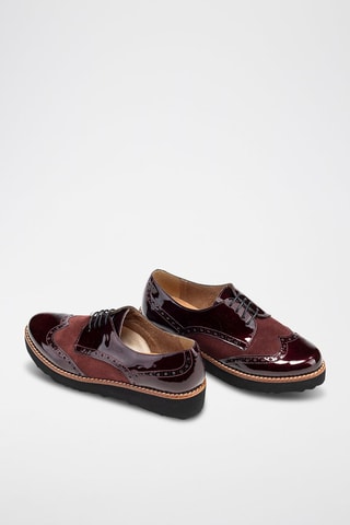 Derbys en nubuck Kaffi-Serraje - Bordeaux