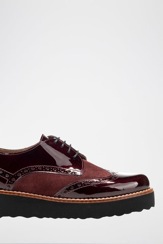 Derbys en nubuck Kaffi-Serraje - Bordeaux
