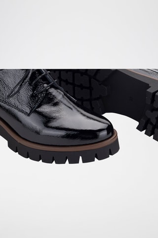 Derbys vernis en cuir - Noir