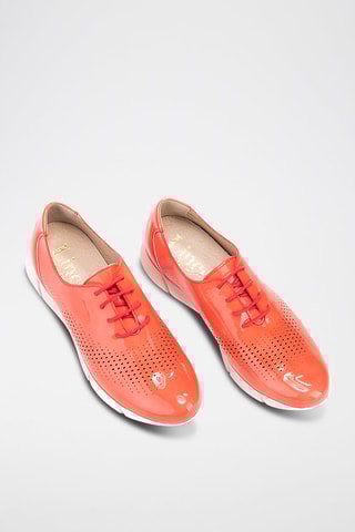 Derbys en cuir - Corail