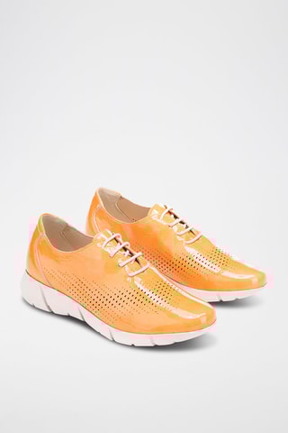 Derbys en cuir - Orange