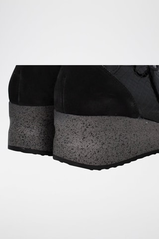 Derbys compensés en cuir - Noir