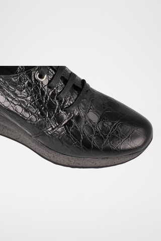 Derbys compensés en cuir - Noir