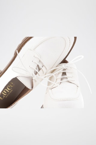 Derbys plateformes en nubuck Michigan - Blanc