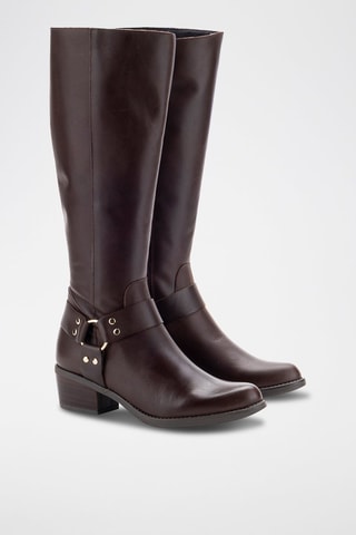 Bottes en cuir Dani - Marron