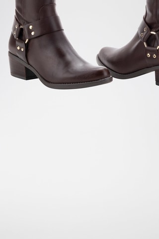 Bottes en cuir Dani - Marron