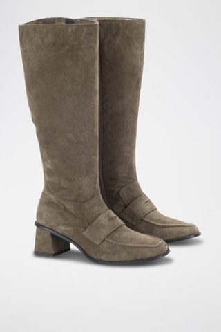 Bottes en nubuck Elina - Kaki