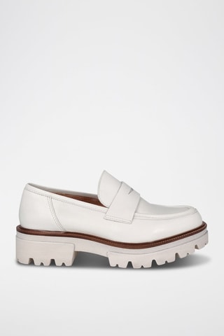 Mocassins en cuir - Blanc